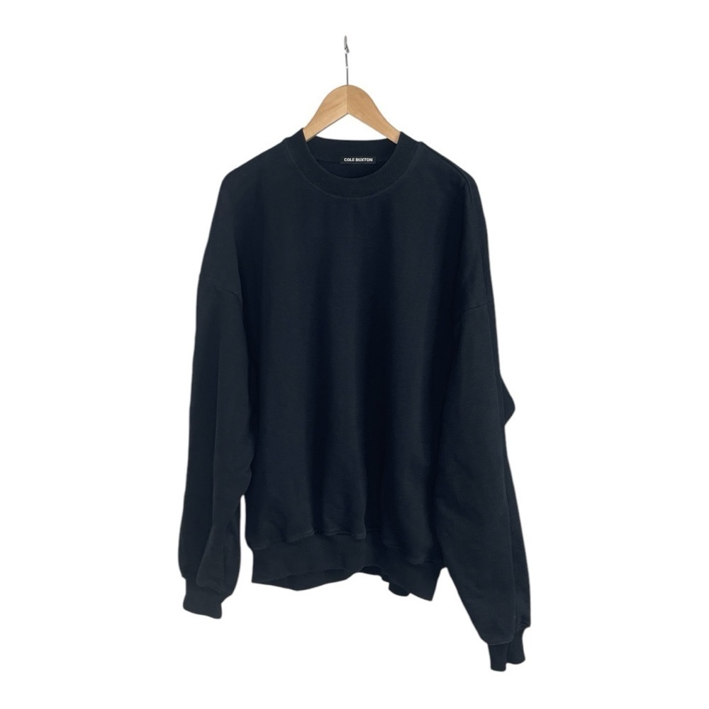 Cole Buxton Black Heavy Weight Sweatshirt with whiter Logo on Back L England - Picture 3 of 6